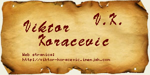 Viktor Koraćević vizit kartica